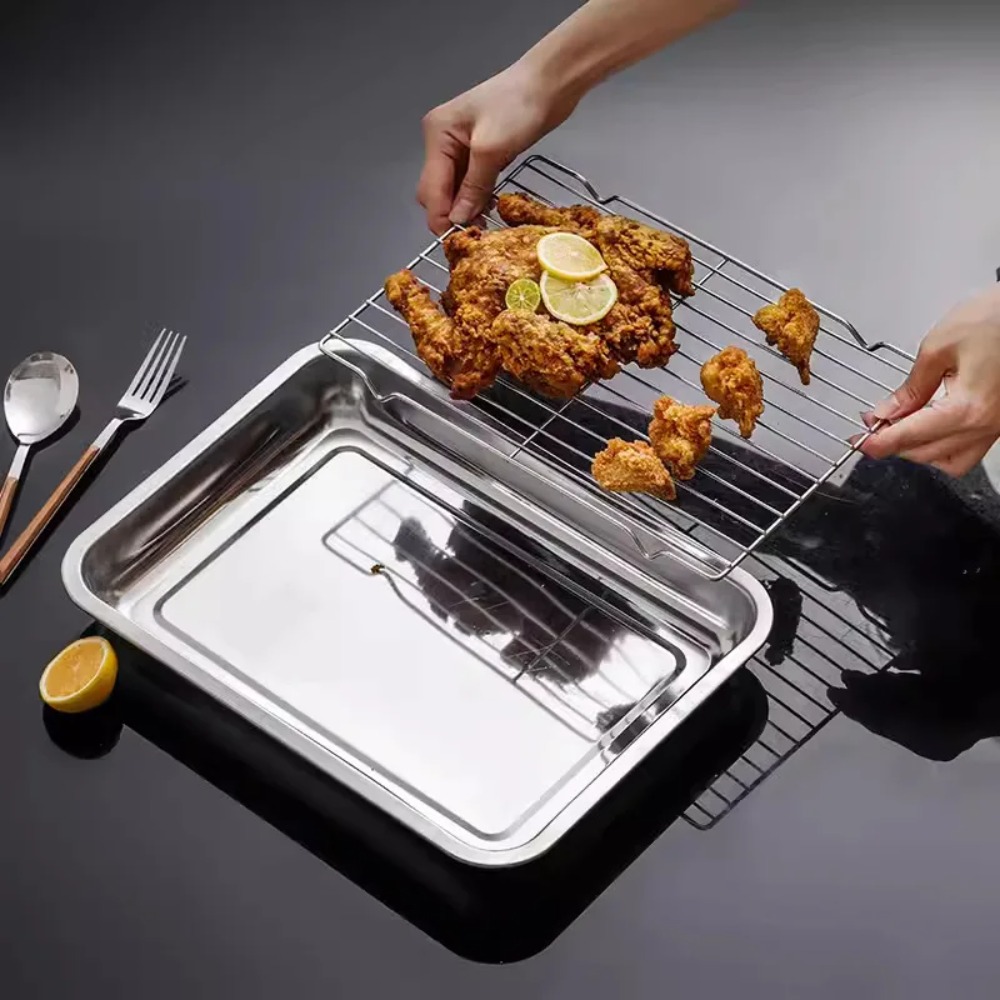 Kitchen Baking Tray Rack - Plateau de cuisson en acier inoxydable