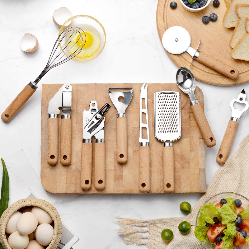 Best Kitchen Baking Gadgets - Ensemble d'ustensiles de cuisine en acier