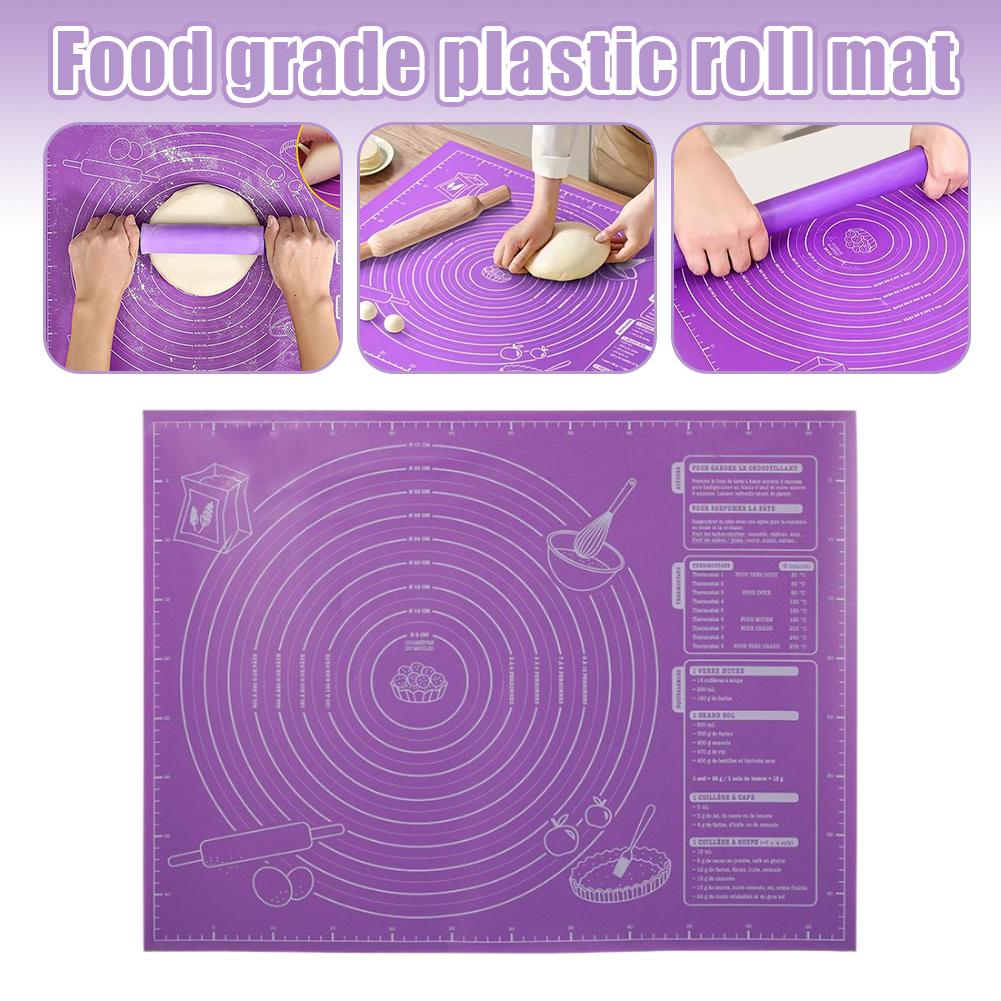 Kitchen Baking Table - Tampon de pétrissage antiadhésif avec échelle,