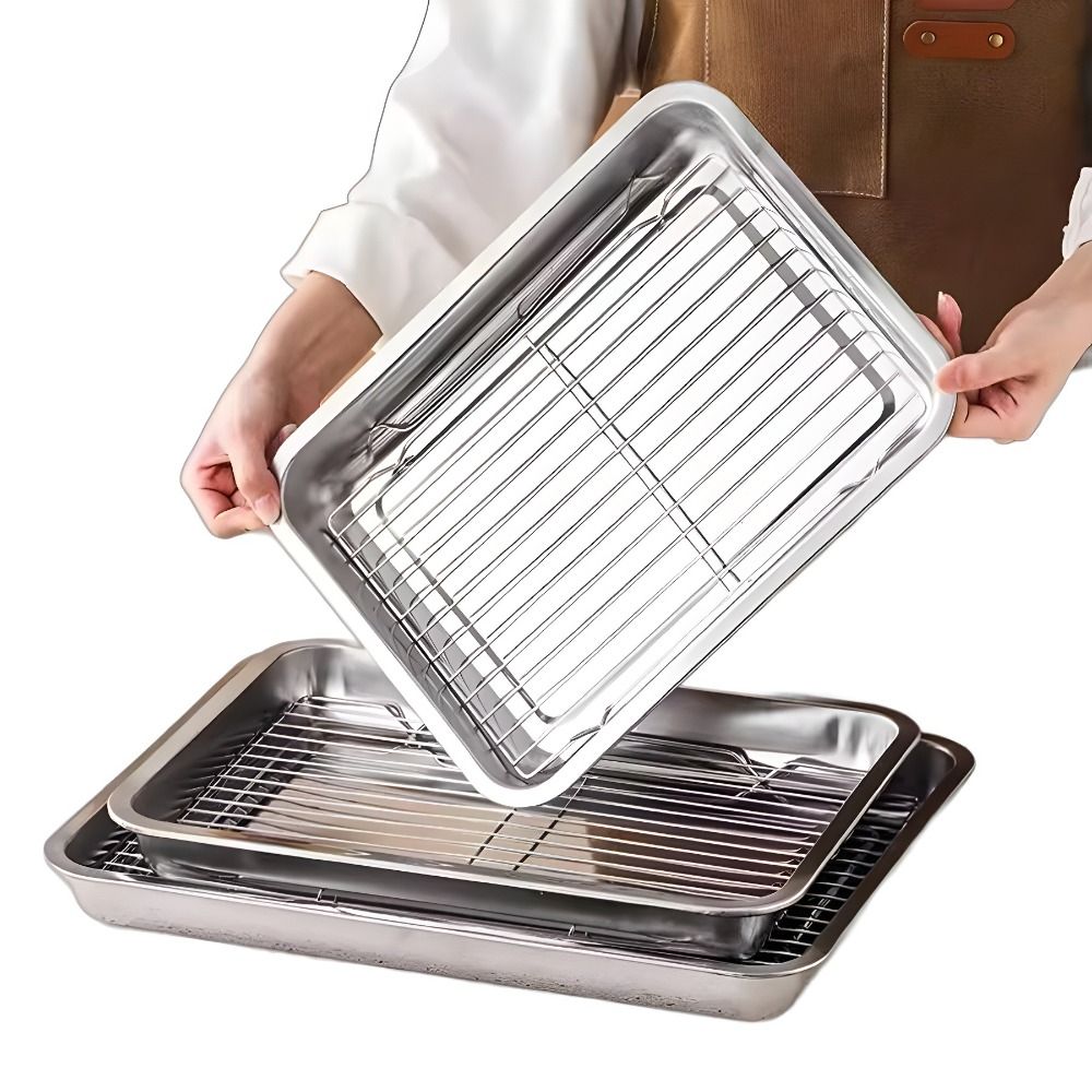 Kitchen Baking Tray Rack - Plaque de cuisson portable antiadhésive en