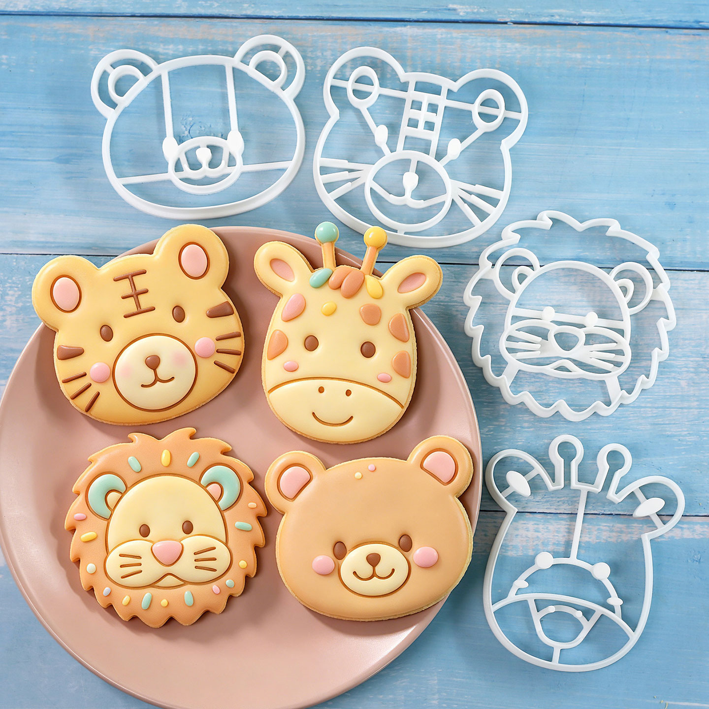 Kitchen Baking Cookies - Ensemble de 4 emporte-pièces pour biscuits