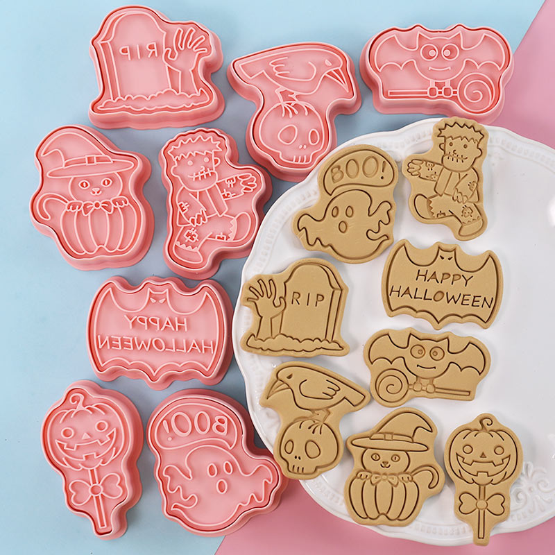 Kitchen Baking Cookies - Emporte-pièces et tampons à biscuits d'Halloween