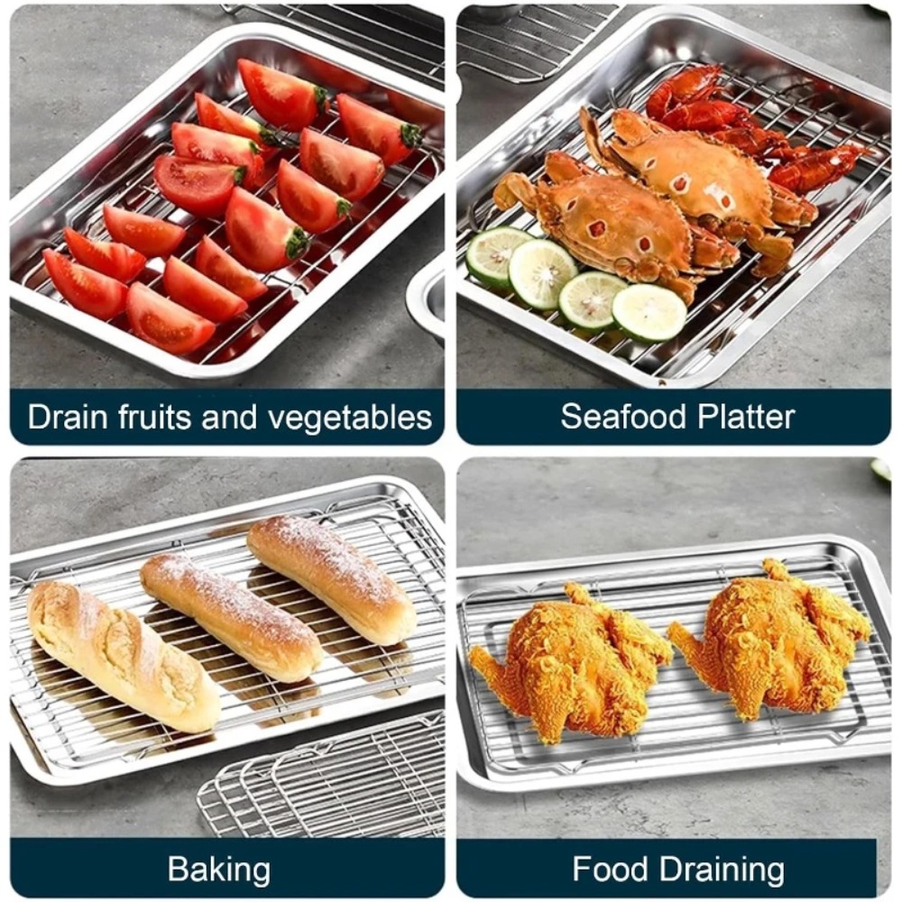 Plateau de cuisson en acier in - Kitchen Baking Tray Rack avis et prix