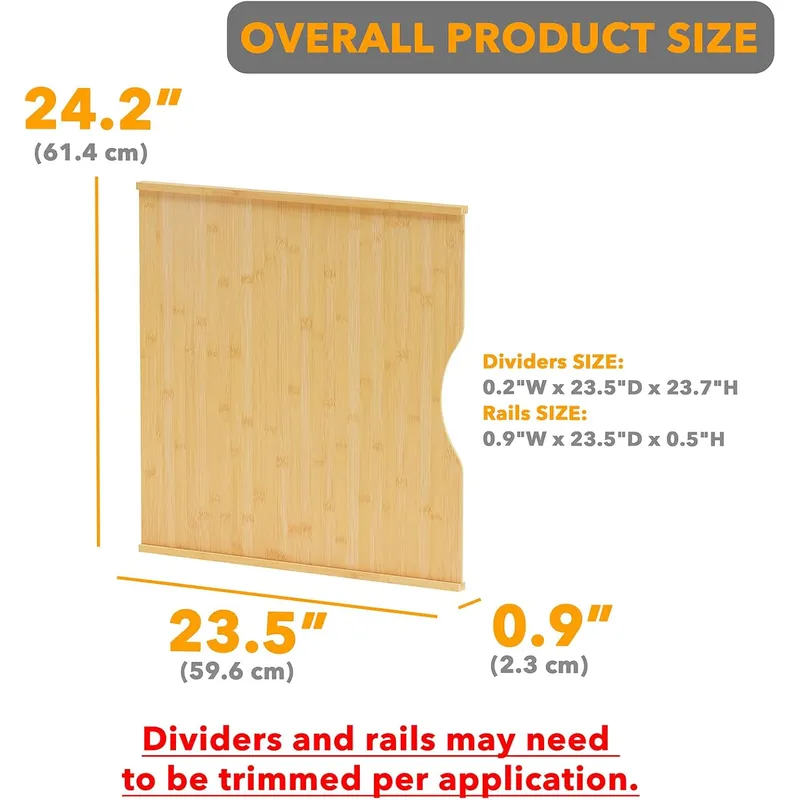 Lot de 6 séparateurs de platea - Kitchen Cabinet Baking Sheet Organizer avis et prix