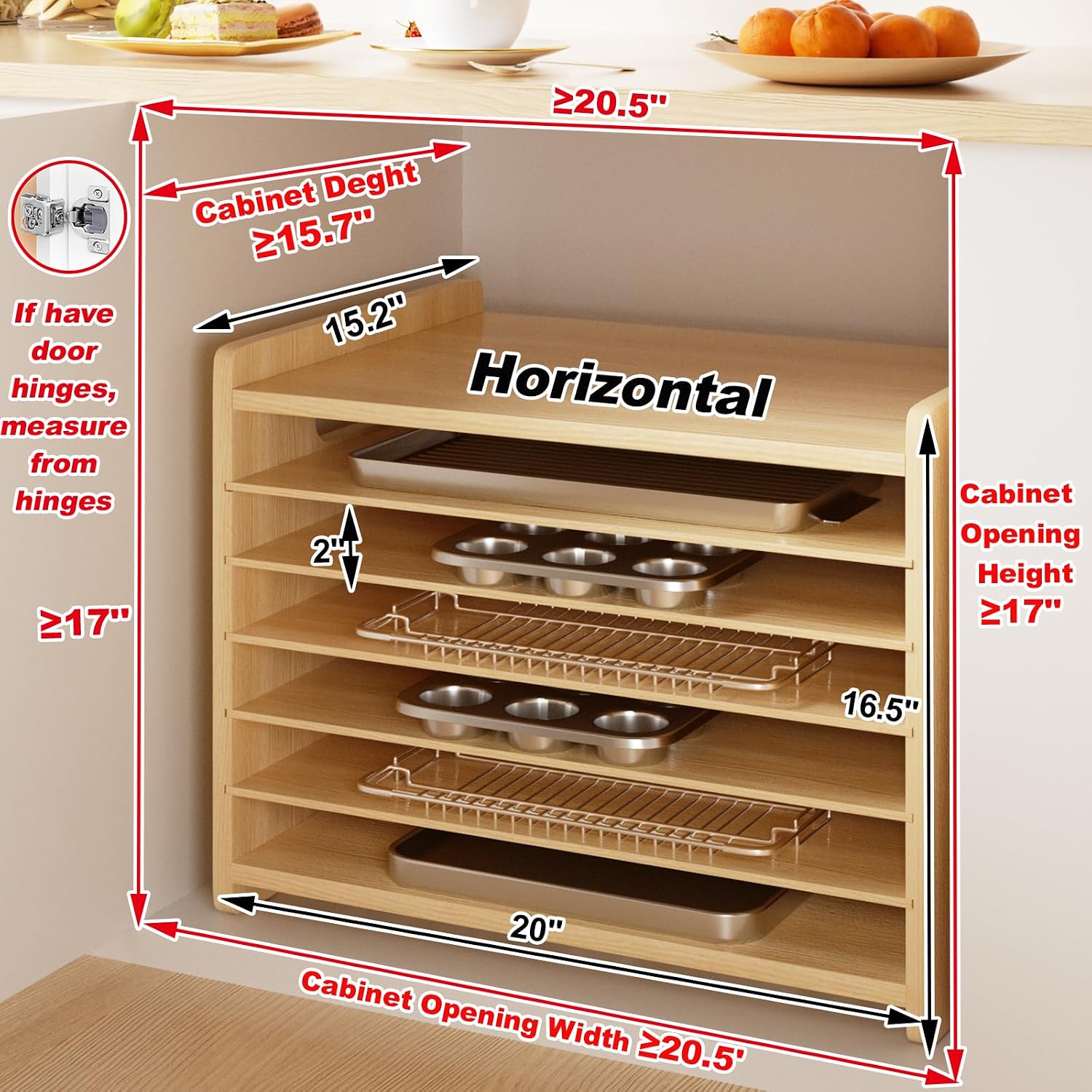 Organisateur de plateaux de cu - Kitchen Cabinet Baking Sheet Organizer avis et prix