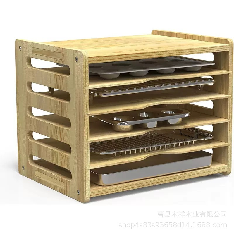 Étagère de rangement de cuisin - Kitchen Cabinet Baking Sheet Organizer avis et prix