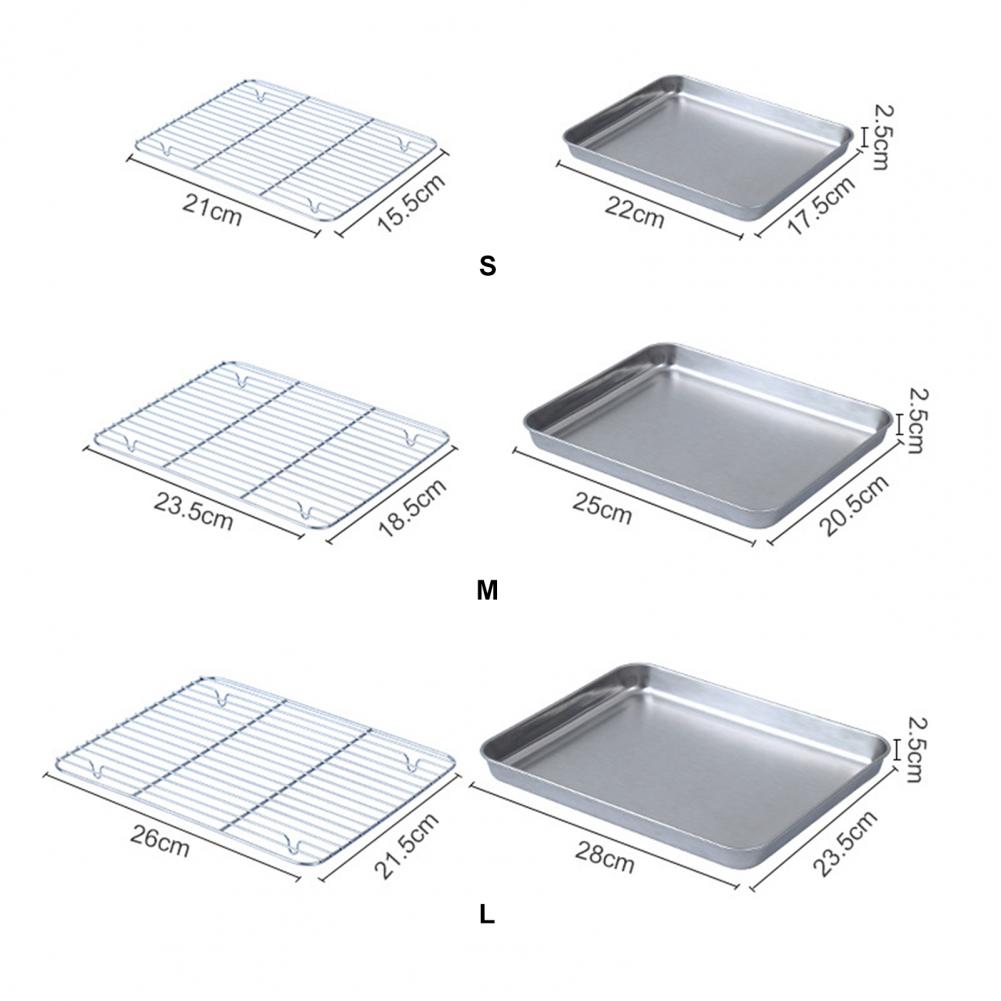 1 ensemble de plaques de cuiss - Kitchen Baking Tray Rack avis et prix