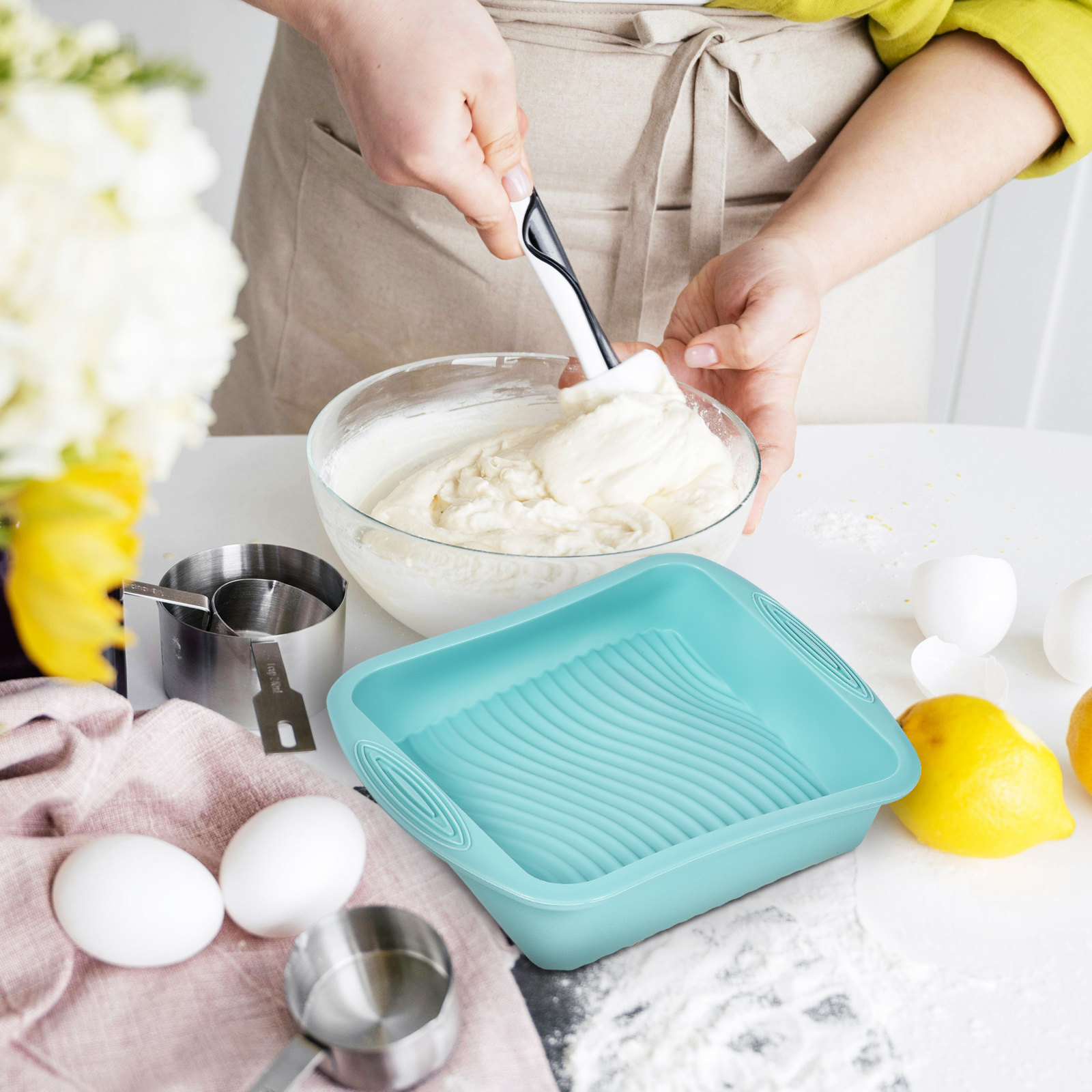 Moule à gâteau carré en silico - Kitchen Baking Tray avis et prix