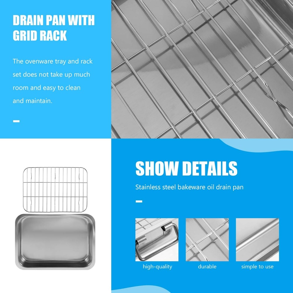 Ensemble de rôtissage en acier - Kitchen Baking Tray Rack avis et prix