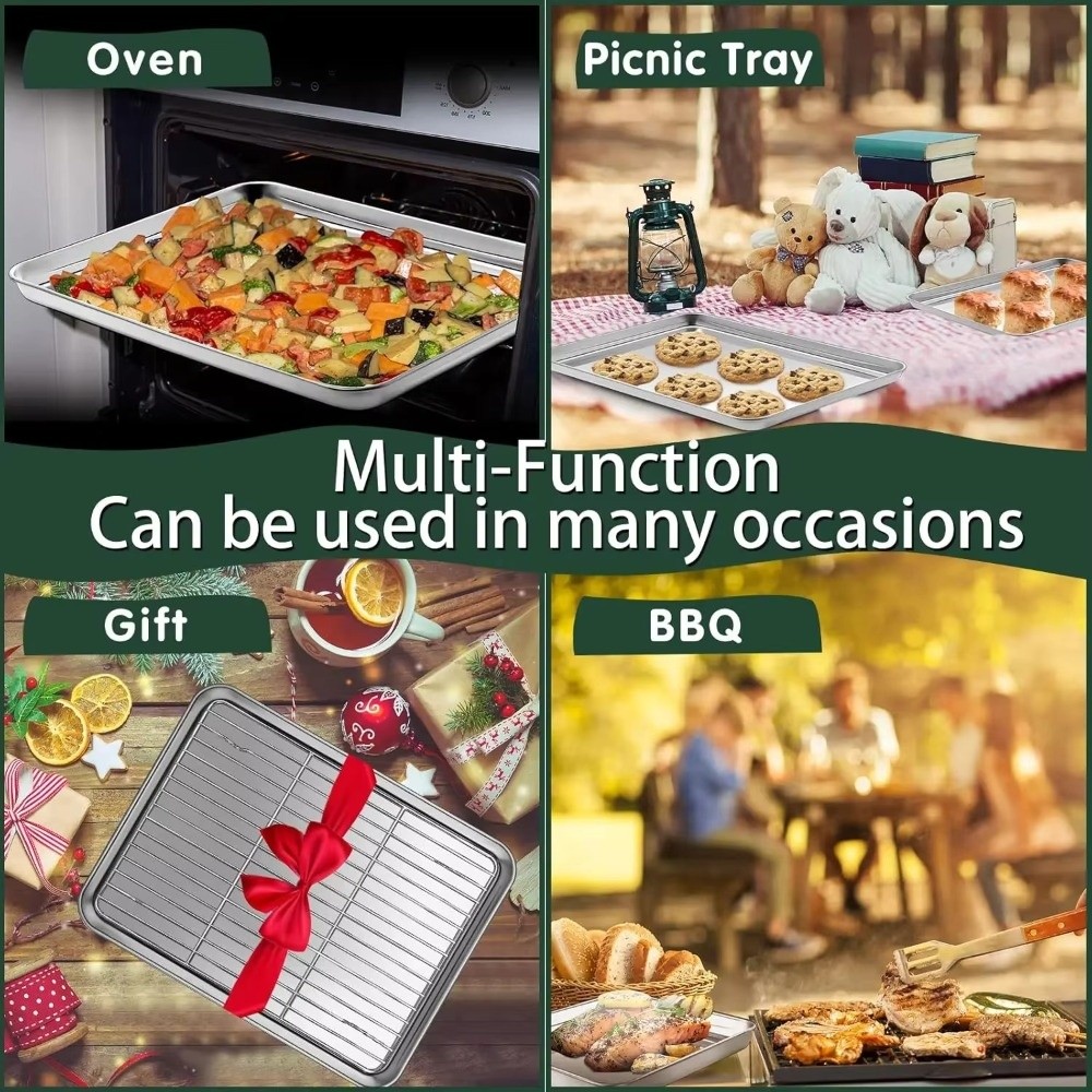 Nouveau plateau de cuisson en  - Kitchen Baking Tray Rack avis et prix