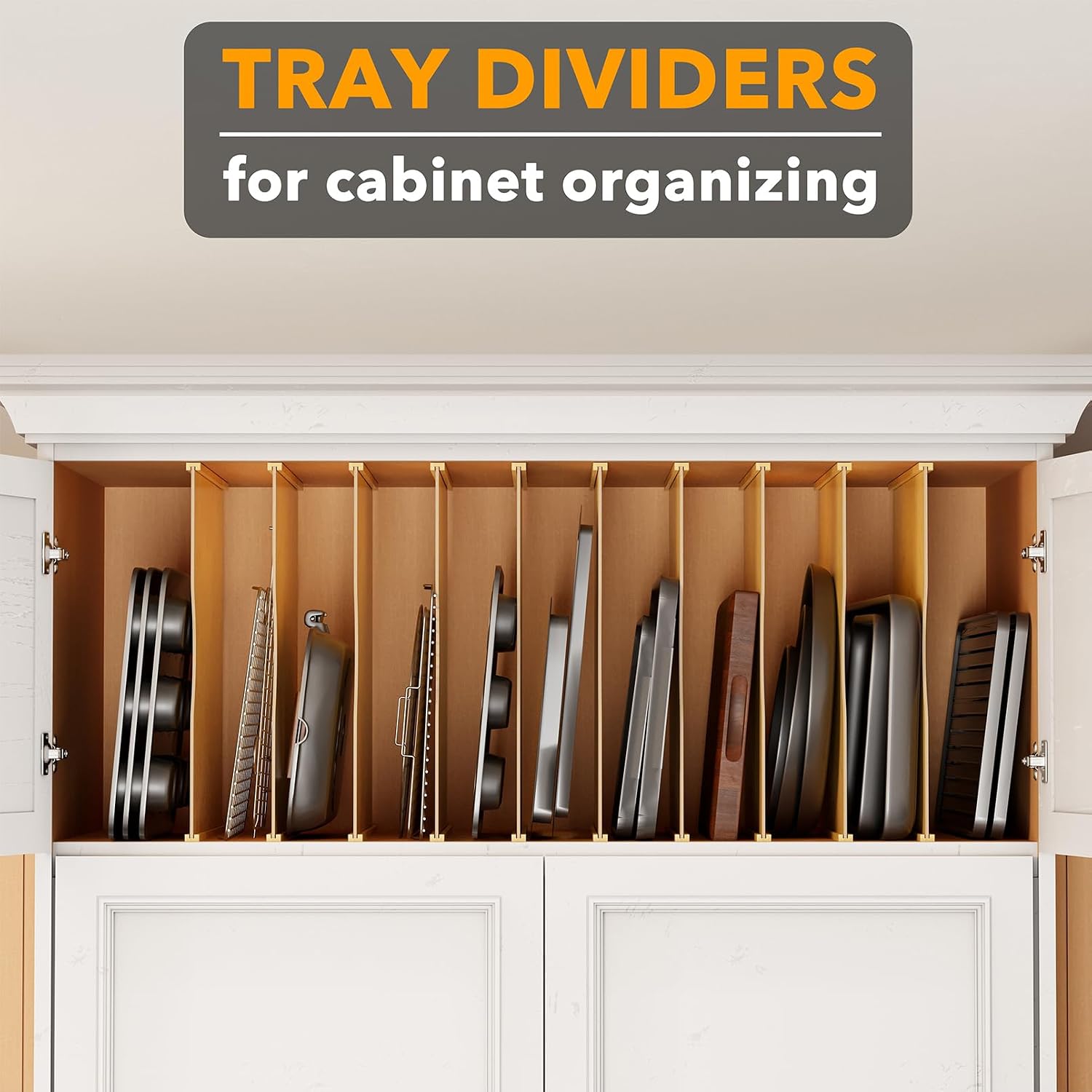 Lot de 10 séparateurs de plate - Kitchen Cabinet Baking Sheet Organizer avis et prix